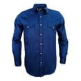 thumbnail image 1 of Camisa Vaquera Azul Rey Hombre Manga Larga, 1 of 3