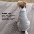 thumbnail image 4 of KYEESE 2Pack Waffle Dog Shirts, Blue+Grey, Dog Shirt for Small Dogs, L, 4 of 10