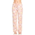 thumbnail image 3 of DARESAY Women's Super-Soft Plush Fleece Pajama Bottoms/Printed Lounge Pants, 3 of 4