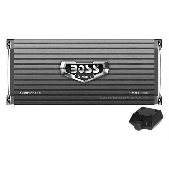 Boss AR4000D Armor 4000W Monoblock Class D Car Audio Amplifier Amp Remote
