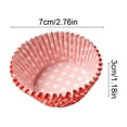 thumbnail image 3 of Caissettes à Gâteau à Pois Rouges Caissettes à Cupcakes 100 Unités Moules en Papier pour Muffins Diamètre par JASKFLY, 3 of 7