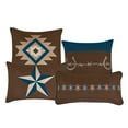 thumbnail image 5 of 7-Piece Western Comforter Set – Cowboy & Horse Design with Star, Horseshoe & Barbed Wire Motifs – Rustic Microfiber Bedding with Decorative Pillows & Shams - OEKO-TEX Certified (Magna, Queen), 5 of 7