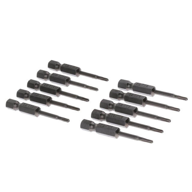 10 piezas Destornillador Broca Socket Nut Driver Adaptador Hex Shank Tool T8 T8 2.32mm Zulema Brocas