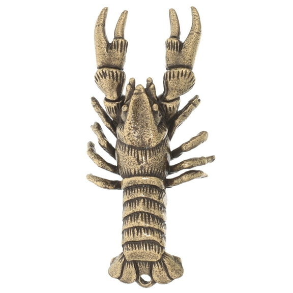 unbranded Creative Lobster Figurine Alloy Statue Lobster Tabletop Lobster Decor Desktop Decoration for Home