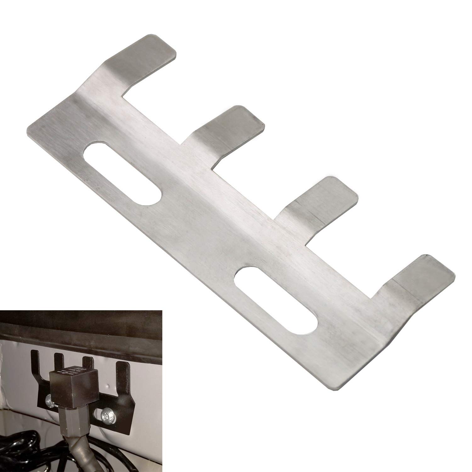 iJDMTOY Stainless Steel Auxiliary Relay Box Holder (Up To 4 Units