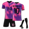 thumbnail image 1 of Nuevo 21/22 Inicio Kits de fútbol para niños Camisa de tiras azules Camiseta de fútbol Traje de entrenamiento-20-21 PSG Cuarto kit Neymar 10-16 (2-3 años) BmatwkZeng Bmatwe Jersey, 1 of 1