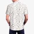 thumbnail image 3 of Balery Funny Chicken Printed Men’s Short Sleeve Polo Shirt, Midweight Men's Shirt,Golf Polo shirts -Small, 3 of 8