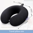 thumbnail image 3 of Almohada cervical Gosider de espuma viscoelástica negra para apoyar el cuello, 3 of 7