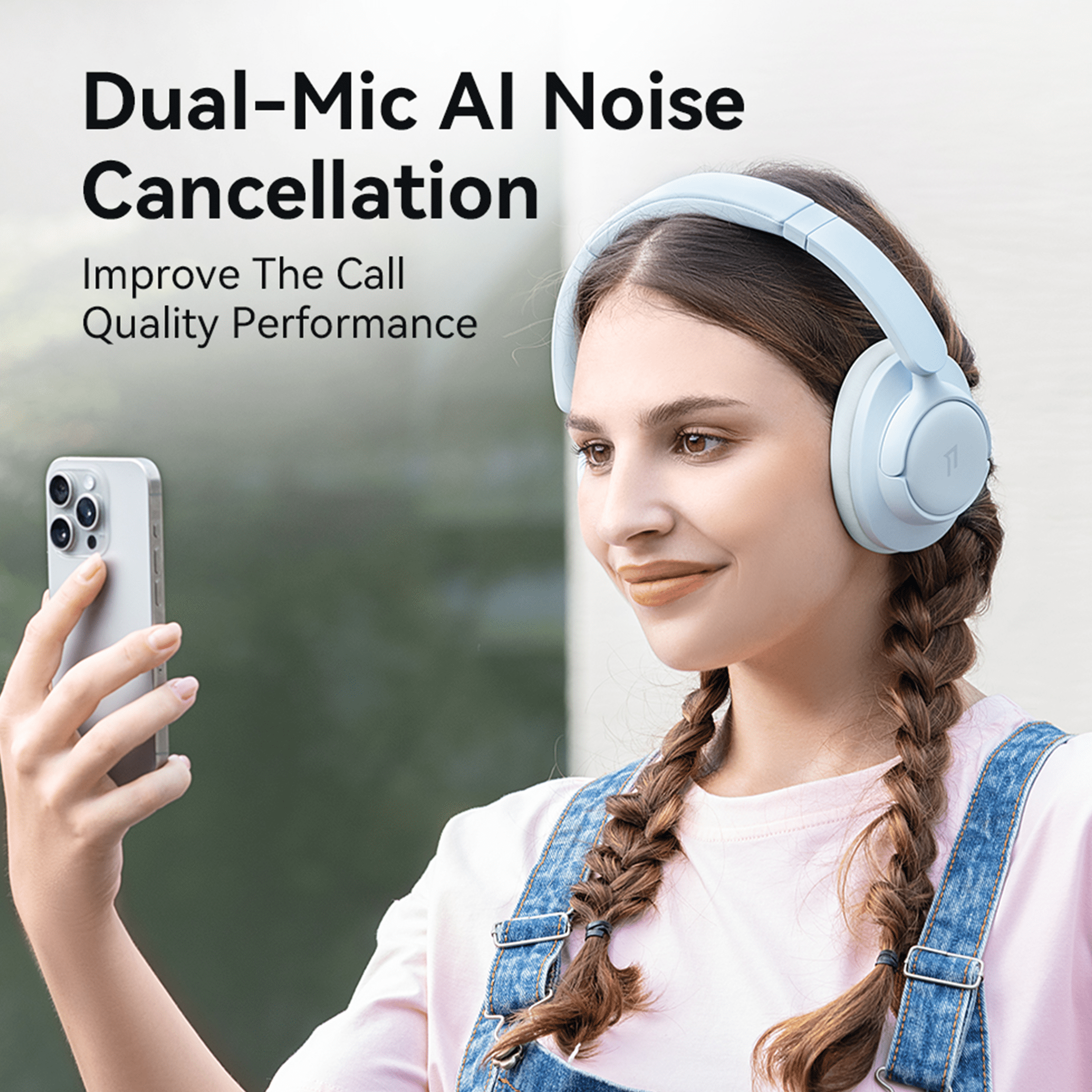 1MORE Sonoflow HQ31 Wireless Headphones with ANC, Hi-Res Audio, 90H Battery, Blue
