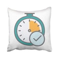 thumbnail image 1 of BSDHOME Hour That Illustrates Tracking Your Time Real Work Track Timesheet Market Race Clock Pillowcase 18x18 inch, 1 of 1