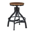 thumbnail image 4 of Bowery Hill Metal Adjustable Height Backless Stools Set of 2 in Dark Gunmetal, 4 of 14