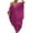 Rose Red, variant on Women Cold Shoulder V Neck Plus Size Bikini Swimsuit Cover Ups Beach Maxi Dress