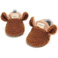 thumbnail image 4 of Newborn Baby Cozy Fleece Booties with Grippers Winter Slippers Socks Soft Sole Stay On Infant First Walker Crib Shoes, 4 of 6