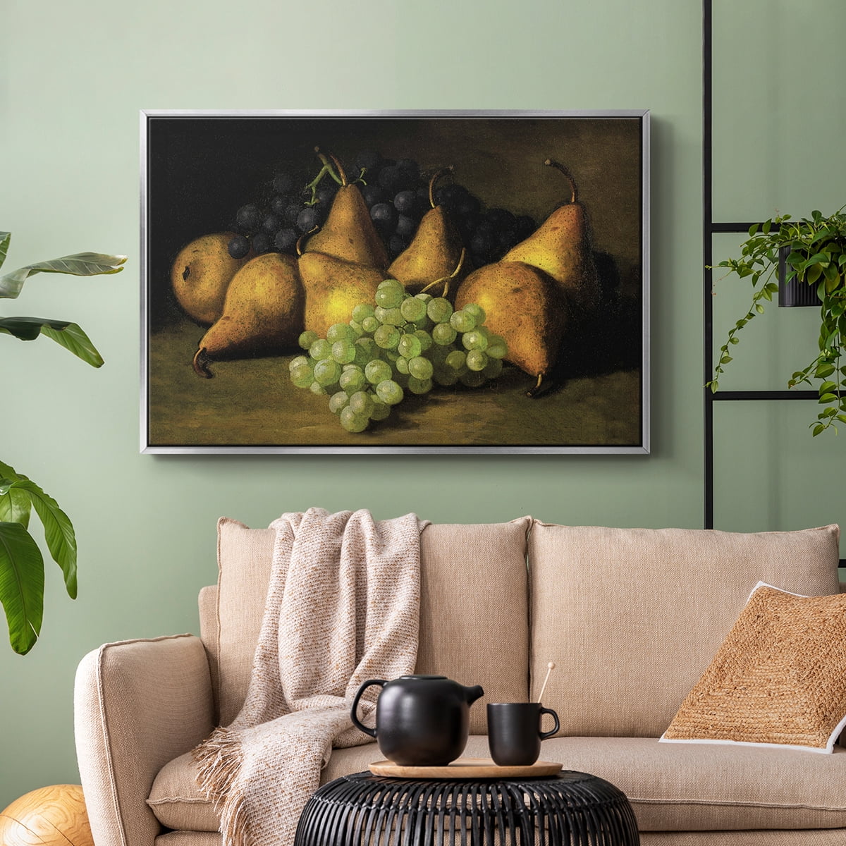 Vintage Botanical Print-LXVIII By Wexford Home Framed in Silver Wood Gallery Wrapped Canvas 27 in. x 41 in.