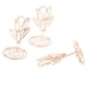 thumbnail image 1 of Titular De La Tarjeta Del Lugar De La Flor, Titulares De Números De Mesa Exquisitos De Oro Rosa De Metal 20 Piezas Para Bodas, 1 of 7
