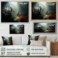 thumbnail image 4 of Designart "Illuminated Subaquatic Serenity" Coastal Coral Under Water Floater Framed Canvas Art Print, 4 of 5