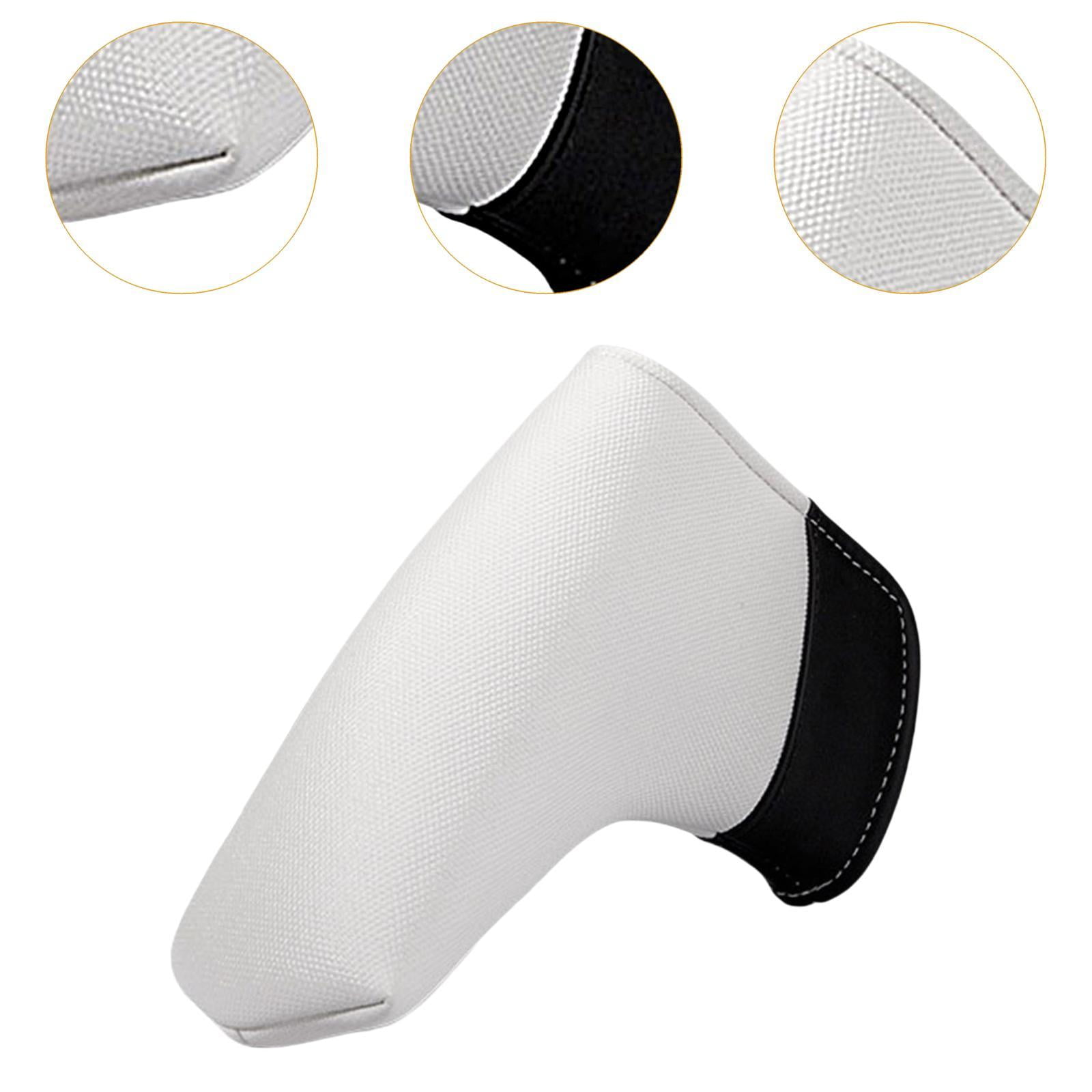 Baoblaze Mallet Putter Headcover, Golf Head Cover Easy to Cleaning Pu Leather, Protection 19x11x9cm