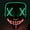 Green+Orange, variant on Bad Piggies Scary LED Glow Multi-color Plastic Halloween Costume Mask, with Wire Light including Batteries for Adult