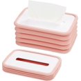thumbnail image 1 of Foldable Tissue Box, Rectangular Silicone Tissue Box Holder, Convenient And Soft Tissue Dispenser, Waterproof Tissue Box For Office Bedroom Living Roo, 1 of 5