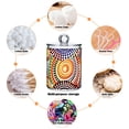 thumbnail image 4 of Colorful Dot Circles Translucent Plastic Cans Storage Canisters with Lid Set of 2, 4 of 7