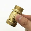thumbnail image 5 of Garden Hose Quick Connector 3/4 Inch Brass Easy Connect Fitting Yard Tool, 5 of 5