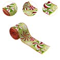 thumbnail image 6 of yotijay Christmas Ribbon Decoration Christmas Peppermint Ribbon Multipurpose Fashionable D, 6 of 9
