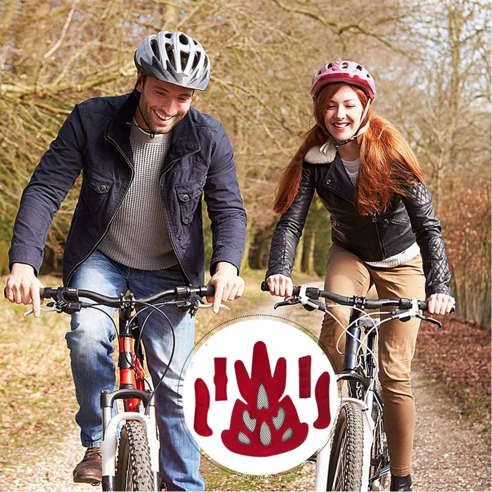 Red Helmet Padding Kit Bike Helmet Pad 