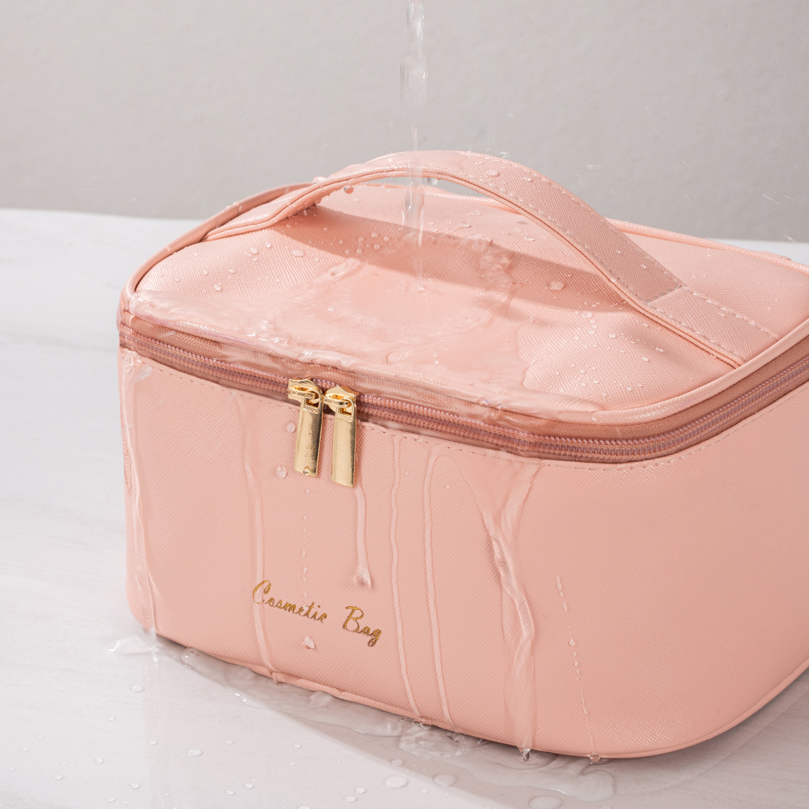 Trousse De Maquillage Imperméable KEMUZ - Make Up Bag Voyage - Polyester Étanche - Légère 85g - Multi-compartiments