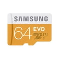 thumbnail image 1 of Tarjeta de memoria Samsung EVO 64GB 48MB/s Micro SDXC con adaptador, 1 of 5