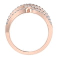 thumbnail image 3 of Waves Diamond Rings Anniversary 14K Rose Gold 1 CT TW (G,SI), 3 of 5