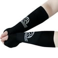 thumbnail image 5 of 2Pcs Volleyball Arm Sleeves Thumb Hole Design Super Soft High Elastic Breathable Forearm Sleeves Padded Volleyball Sleeves, 5 of 7