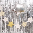 thumbnail image 2 of 2/3Pcs Foil Fringe Curtain Door Curtain Metallic Tinsel Photo Backdrop Party Wedding Decoration 3ftx8ft, 2 of 9