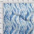 thumbnail image 3 of oneOone Cotton Cambric Medium Blue Fabric Abstract Craft Projects Decor Fabric Printed By The Yard 42 Inch Wide, 3 of 4