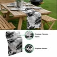 thumbnail image 5 of Black Leaves Table Runner - 48 Inch Long, Kitchen Dining Table Runner Dresser Scarves, Abstract Modern Geometric Lines Simple Art Farmhouse Decor for Coffee Tables Wedding Party Banquet, 5 of 8
