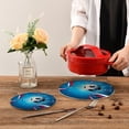 thumbnail image 6 of SKYSONIC Soccer Ball Glitter Pot Holders Trivets, 2 Pcs Heat Resistant Trivets,Russian Flag Ribbons Cotton Thread Weave Mats for Hot Pads Pans Pot Bowl Teapot for Kitchen Decor, 6 of 7