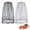 Grey and Black, variant on Mosquito Head Net Mesh, Face Neck Fly Netting Hood from Bugs Gnats Noseeums Screen Net for Any Outdoor Lover- with Carry Bags Fits Most Sizes of Hats Caps (2pcs, Grey, Updated Big Net)