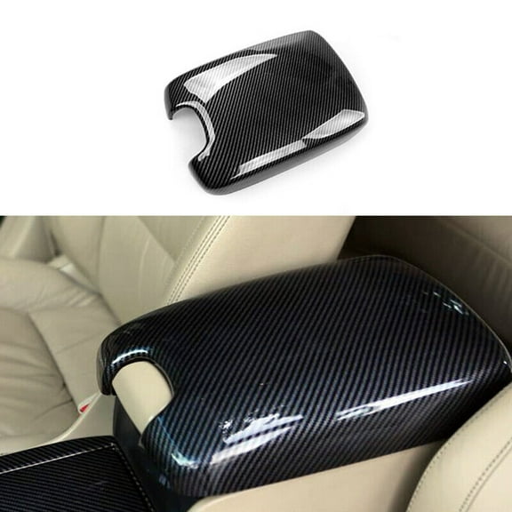 CENL For Honda For Accord 2008-2013 Carbon Fiber Central Console Armrest Cover Trim