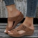 thumbnail image 2 of Amzcrzy Zapatos de mujer,Zapatos de mujer,Zapatillas de mujer, Sandalias ortopédicas para mujer, zapatillas de playa con soporte para el arco, antideslizantes, transpirables, estilo vintage. Sandalia, 2 of 9