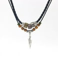 thumbnail image 5 of Stacked Artificial Leather Rope Beaded Necklace Men Vintage Layered Tribal Arrow Pendant Necklace For Men Jewelry Collar Hombre, 5 of 9