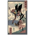thumbnail image 4 of TeeFury Men’s Graphic T-shirt Eva Ukiyo-E - Anime | Tv Show| Charcoal | 5XL, 4 of 5