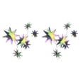 thumbnail image 1 of Kearding 1 Juego de decoraciones de estrellas, adorno colgante, colgante de estrellas estéreo Simple, colgantes de Navidad, decoración Vistoso 2piezas, 1 of 6