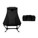 thumbnail image 2 of Silla de camping con bolsa organizadora Silla al aire libre para picnics jardín patio Negro, 2 of 8