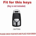 thumbnail image 2 of Fit for Audi Genuine leather Key Fob Case Cover Fit For Audi A4 A5 Q5 Q7 RS4 RS5 S4 S5 SQ5 SQ7 TT TTS Key Case Cover, 2 of 8