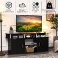 thumbnail image 6 of Costway 63'' TV Stand Entertainment Console Center W/ 2 Cabinets Up to 70'' Black, 6 of 10