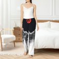 thumbnail image 4 of Pajama Pants Women, Abstract Red Sun Design Sweatpants Soft Sleep Lounge Pants, Casual PJ Bottoms Pants with Pockets, 4 of 7