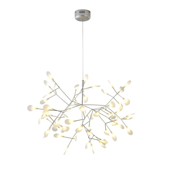 Bethel International LED Chandelier Metal & Acrylic Silver