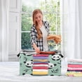 thumbnail image 5 of Foldable Clothes Storage Bags Clothes Organizer Bin with Clear Windows for Clothes Bedding Cute Pandas, 5 of 6