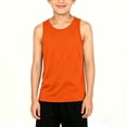thumbnail image 4 of FRSASU Boy's Tank Tops Comfortable Loose Summer Crew Neck Tank Top Casual Solid Color Cotton Sleeveless Tops Orange, 4 of 9