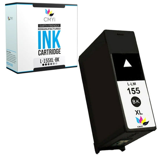 CMYi 155XL Black 1-Pack Ink Cartridge compatible for Lexmark 155XL - Pro715, Pro915 (1 Black)