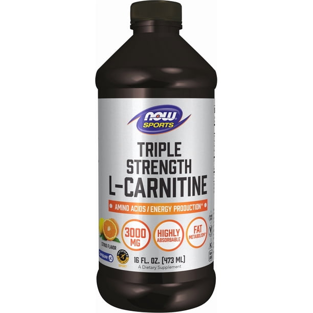 triple strength liquid l carnitine L-Carnitine | Liquid | L-Carnitine 3000 mg NOW Foods L-Carnitine Liquid with